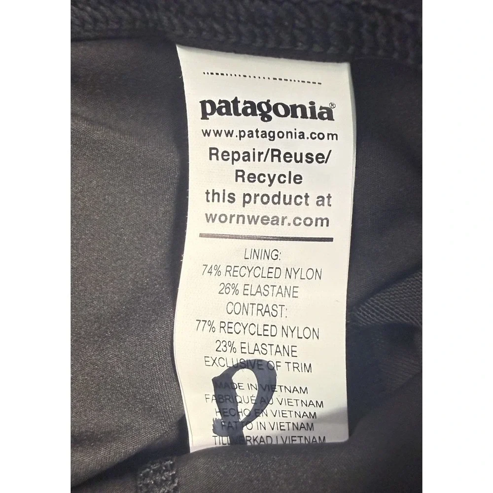 Patagonia Men's Removable Padded Short Liner MTB Bike Cycling Size 28 Black NWOT
